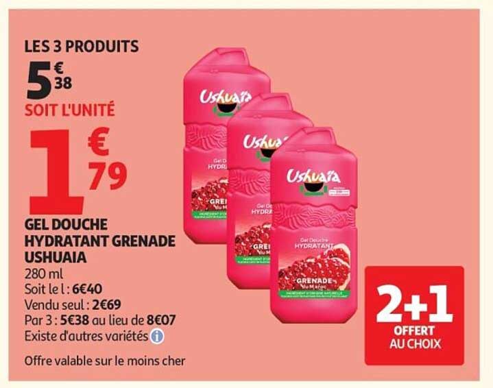 GEL DOUCHE HYDRATANT GRENADE USHUAIA