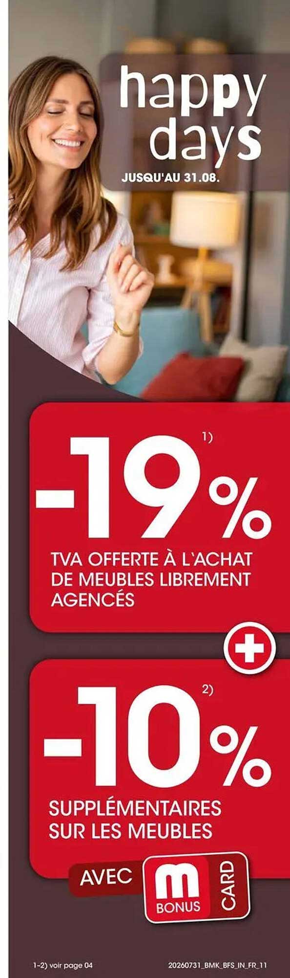 happy days JUSQU'AU 31.08.