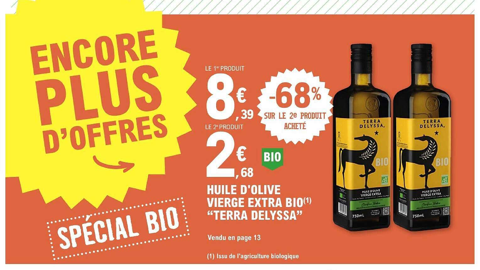 Huile d'olive vierge extra bio “Terra Delyssa”