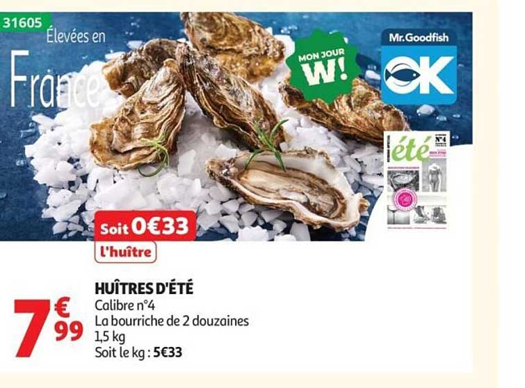 HUÎTRES D'ÉTÉ