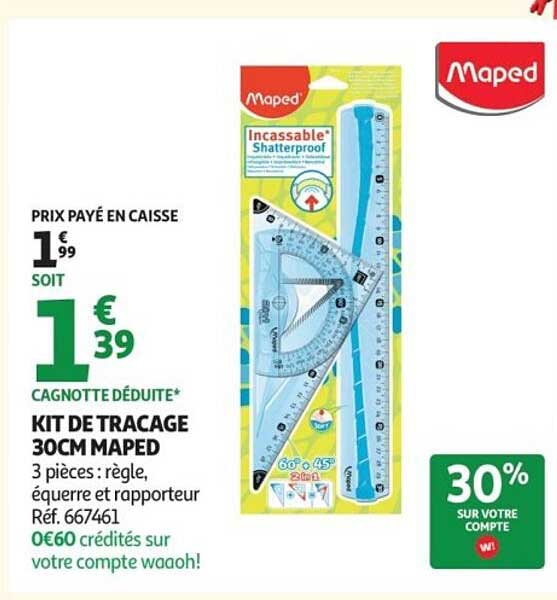 KIT DE TRACAGE 30CM MAPED
