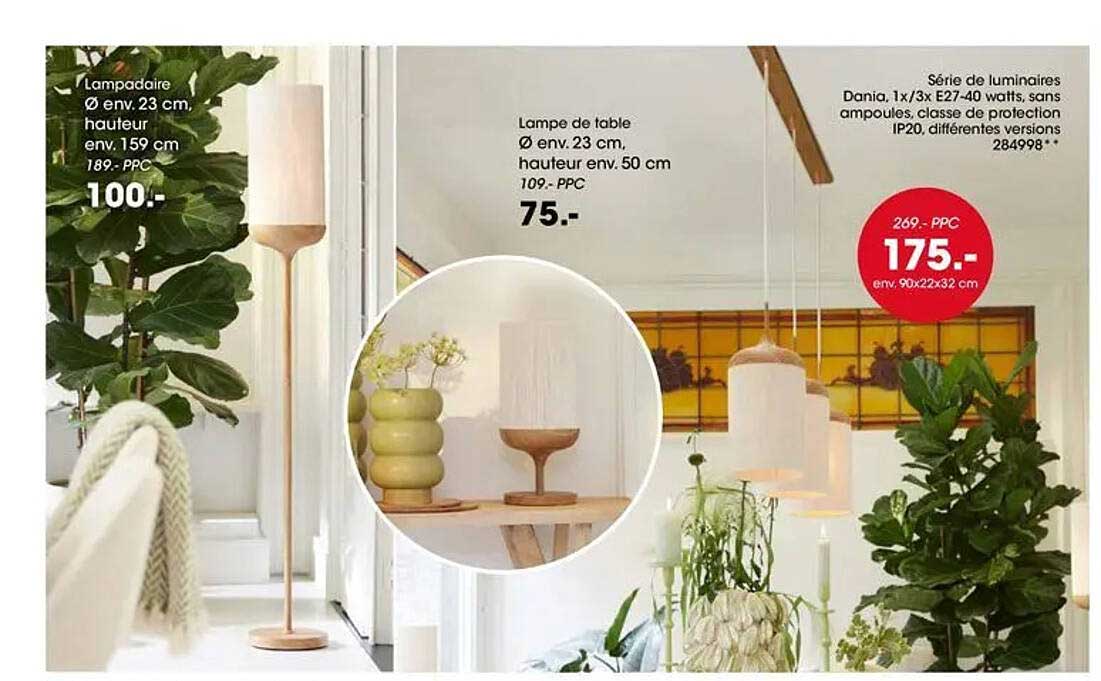 Lampadaire Ø env. 23 cm, hauteur env. 159 cm