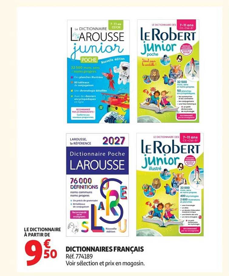 LE DICTIONNAIRE À PARTIR DE