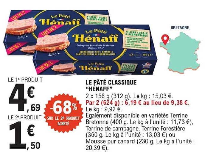 LE PÂTÉ CLASSIQUE “HÉNAFF”