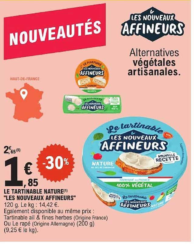 LE TARTINABLE NATURE "LES NOUVEAUX AFFINEURS"