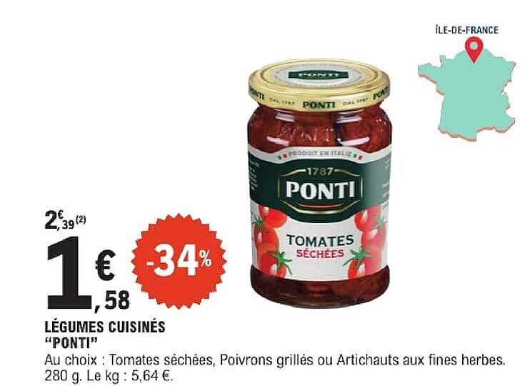 LÉGUMES CUISINÉS “PONTI”