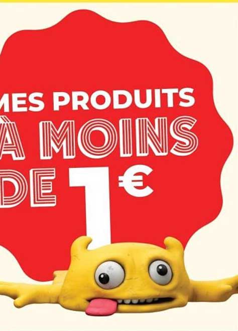 LES PRODUITS À MOINS DE 1 €