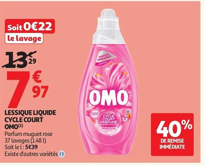 LESSIVE LIQUIDE CYCLE COURT OMO