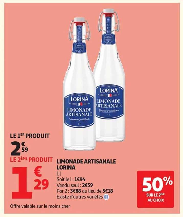 LIMONADE ARTISANALE LORINA 1l
