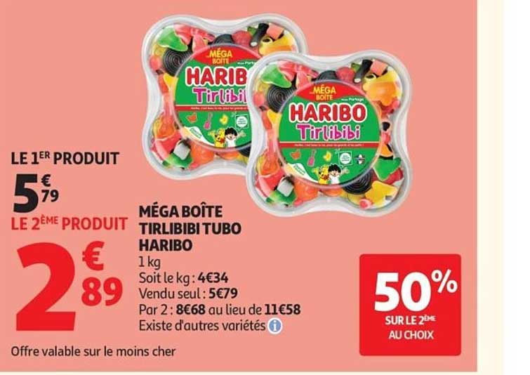 MÉGA BOÎTE TIRLIBIBI TUBO HARIBO