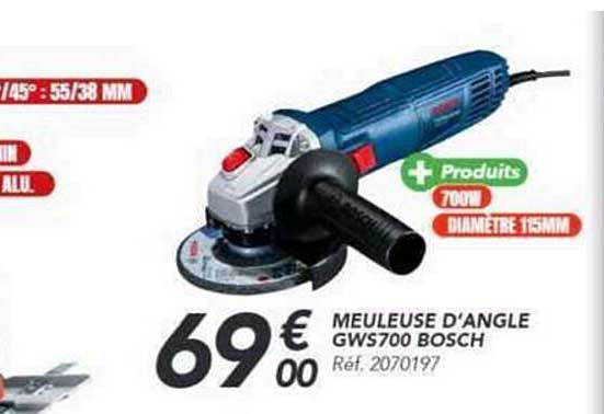MEULEUSE D'ANGLE GWS700 BOSCH
