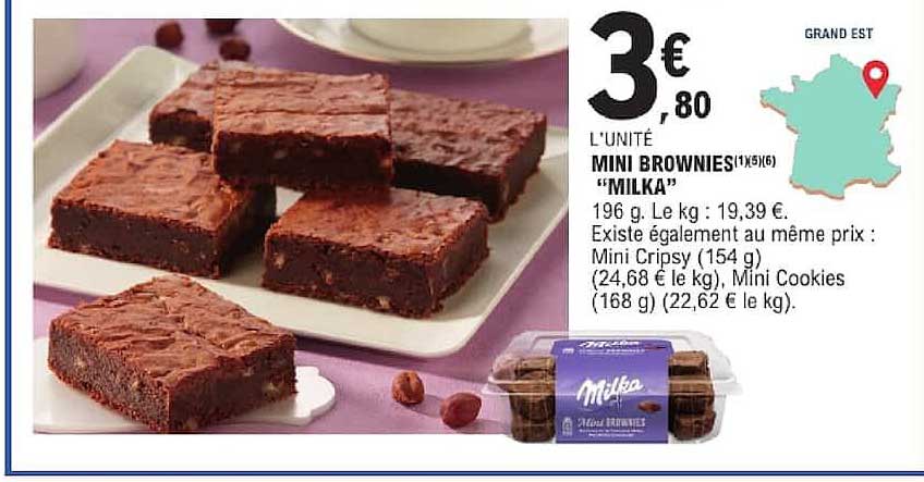 MINI BROWNIES "MILKA"