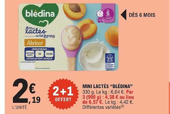 MINI LACTÉS “BLÉDINA”