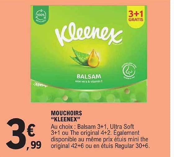 MOUCHOIRS "KLEENEX"