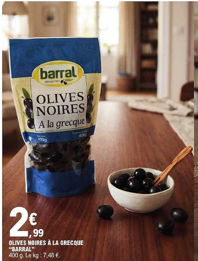 OLIVES NOIRES À LA GRECQUE “BARRAL”