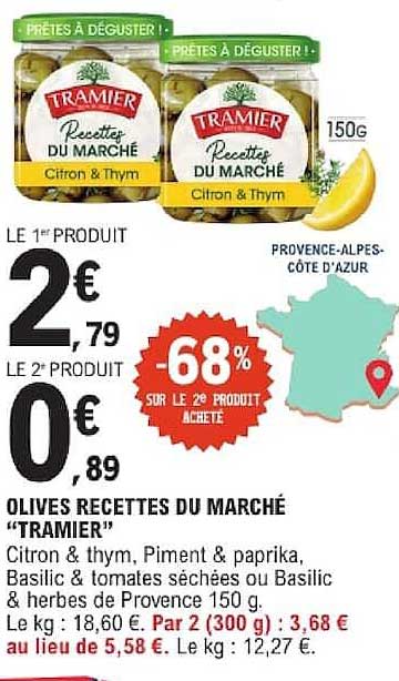 OLIVES RECETTES DU MARCHÉ “TRAMIER”