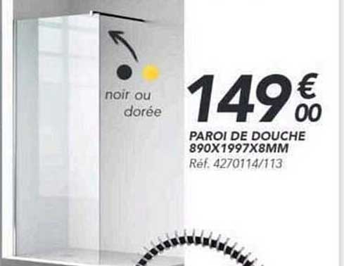 PAROI DE DOUCHE 890X1997X8MM