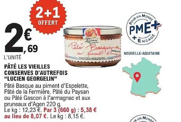 PÂTÉ LES VIEILLES CONSERVES D'AUTREFOIS “LUCIEN GEORGELIN”