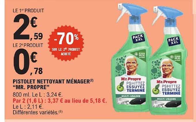 PISTOLET NETTOYANT MÉNAGER "MR. PROPRE"