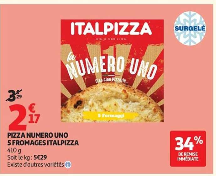 PIZZA NUMERO UNO 5 FROMAGES ITALPIZZA