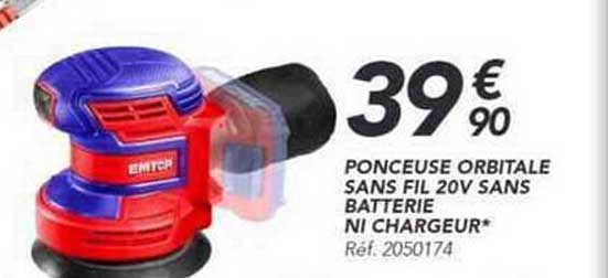 PONCEUSE ORBITALE SANS FIL 20V SANS BATTERIE NI CHARGEUR*