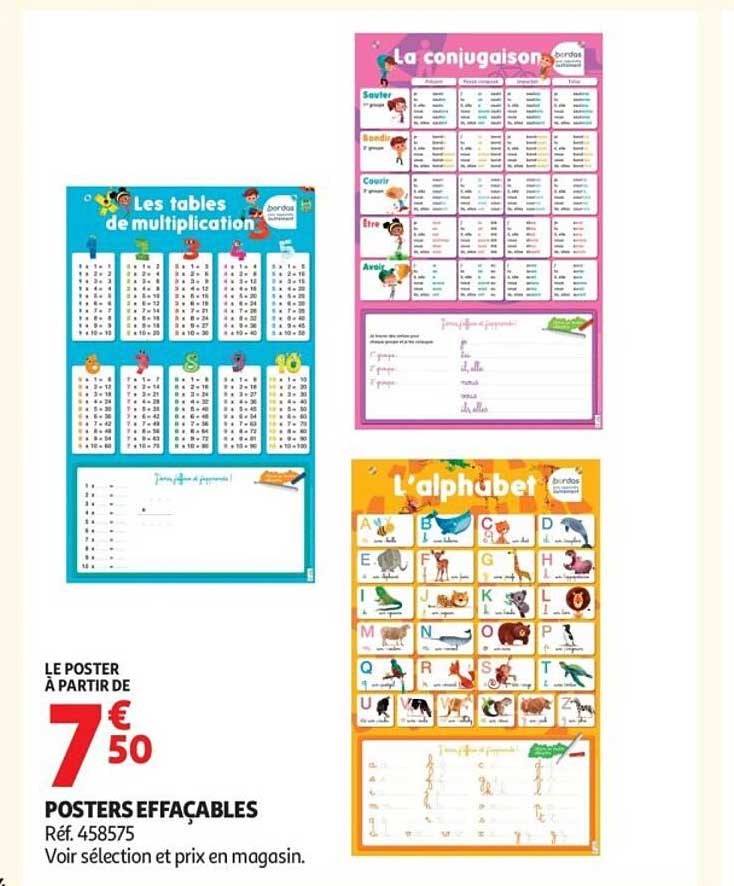 POSTERS EFFAÇABLES