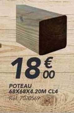POTEAU 68X68X4,20M CL4