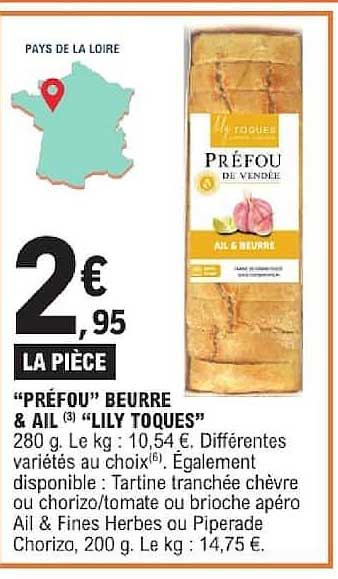 “PRÉFOU” BEURRE & AIL “LILY TOQUES”
