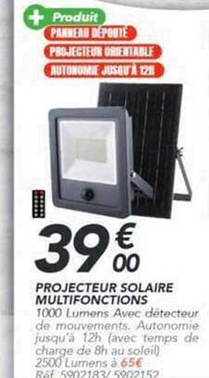 PROJECTEUR SOLAIRE MULTIFONCTIONS