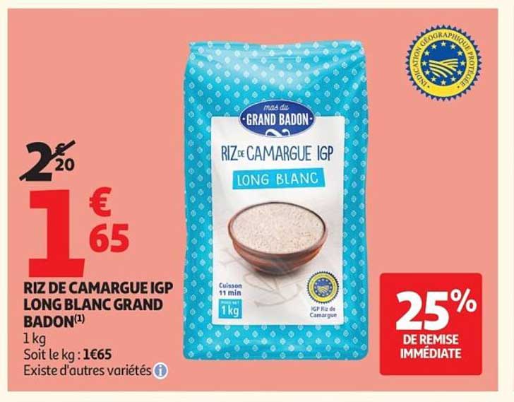 RIZ DE CAMARGUE IGP LONG BLANC GRAND BADON(1)