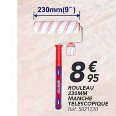 ROULEAU 230MM MANCHE TELESCOPIQUE Réf. 5021228