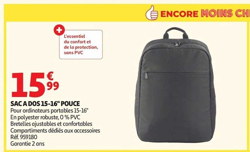 SAC A DOS 15-16" POUCE