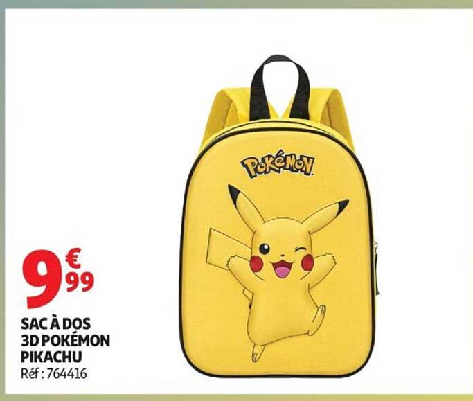 SAC À DOS 3D POKÉMON PIKACHU