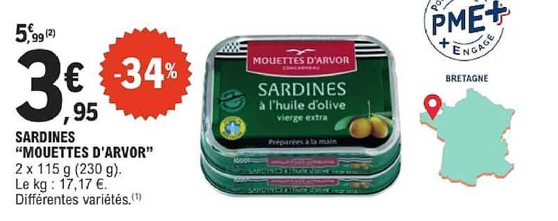 SARDINES “MOUETTES D’ARVOR”