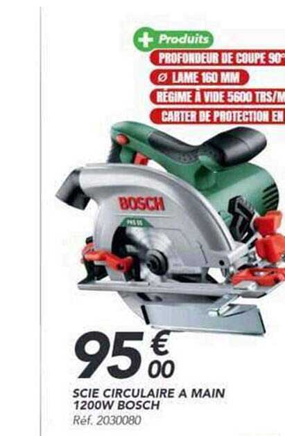 SCIE CIRCULAIRE A MAIN 1200W BOSCH