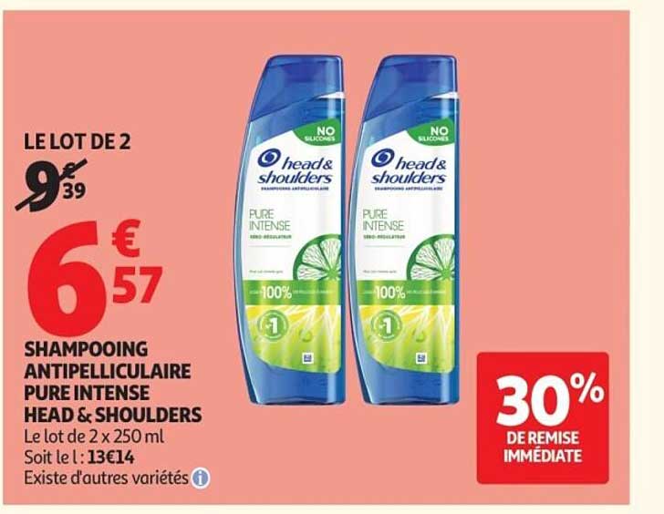 SHAMPOOING ANTIPELLICULAIRE PURE INTENSE HEAD & SHOULDERS