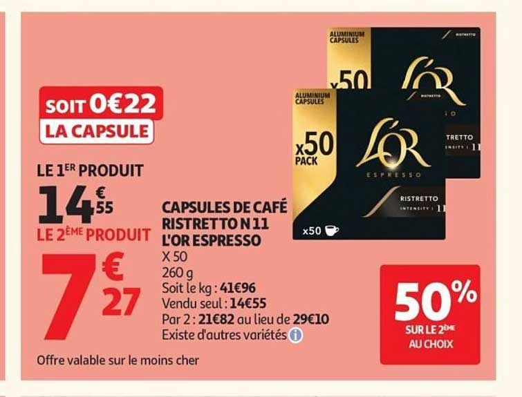 SOIT 0€22 LA CAPSULE