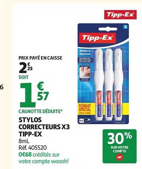 STYLOS CORRECTEURS X3 TIPP-EX