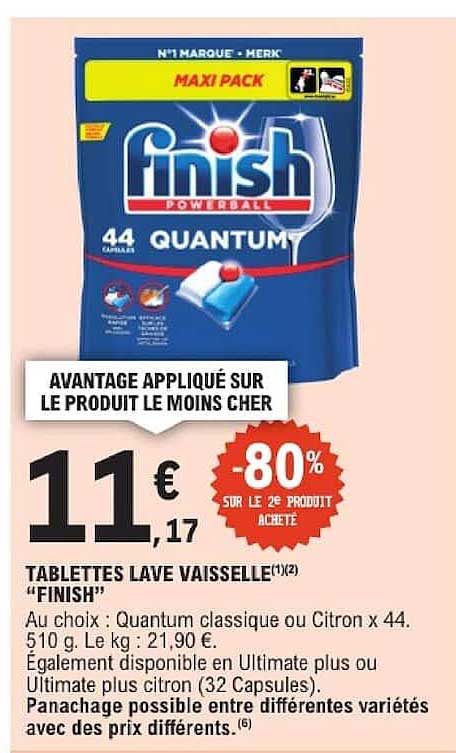 TABLETTES LAVE VAISSELLE «FINISH»