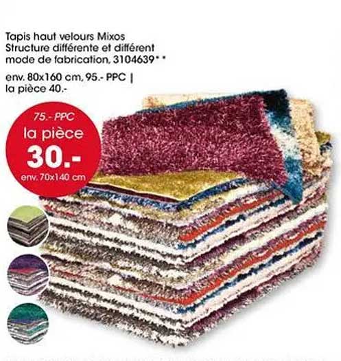 Tapis haut velours Mixos