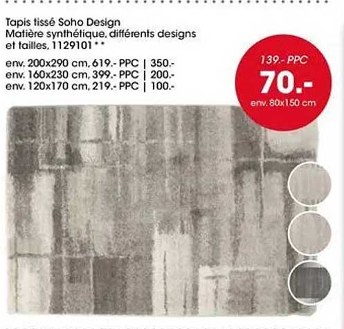 Tapis tissé Soho Design