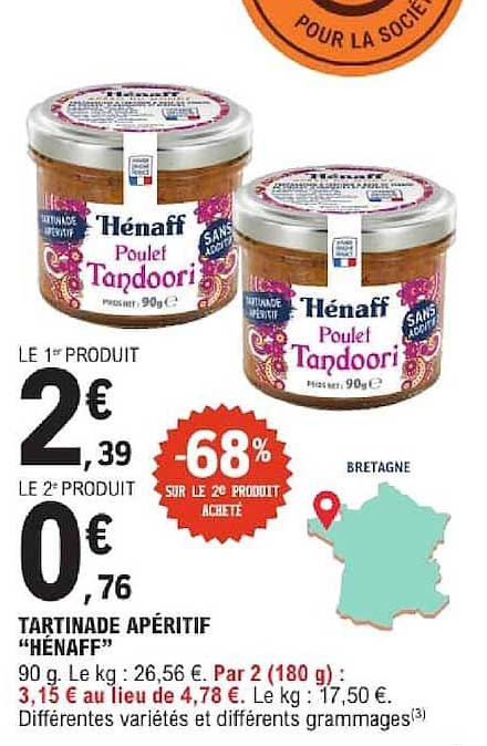 TARTINADE APÉRITIF “HÉNAFF” 90 g