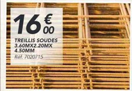 TREILLIS SOUDES 3.60MX2.20MX 4.50MM Réf. 7020715