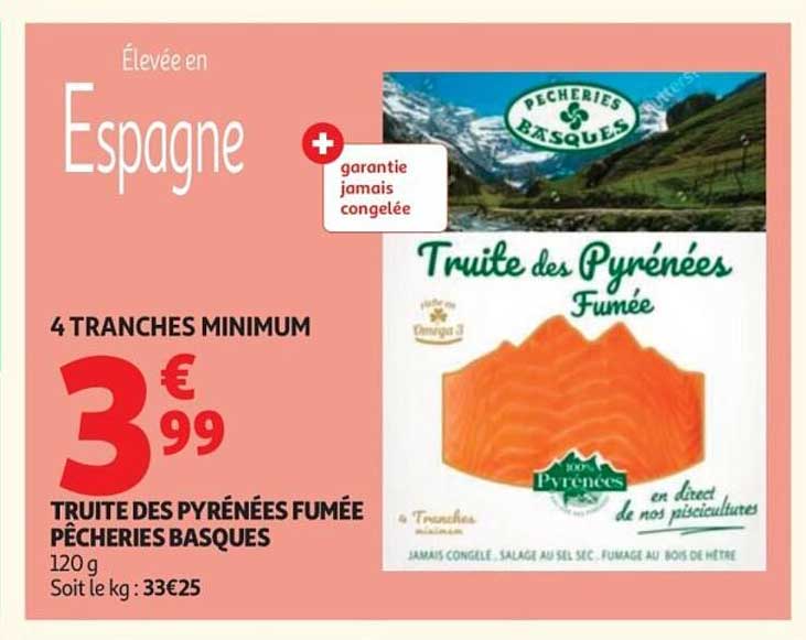 TRUITE DES PYRÉNÉES FUMÉE PÊCHERIES BASQUES
