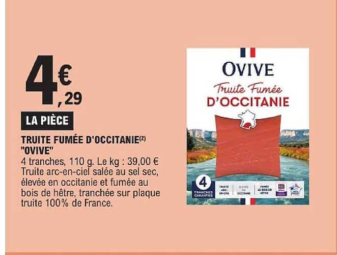 TRUITE FUMÉE D'OCCITANIE "OVIVE"