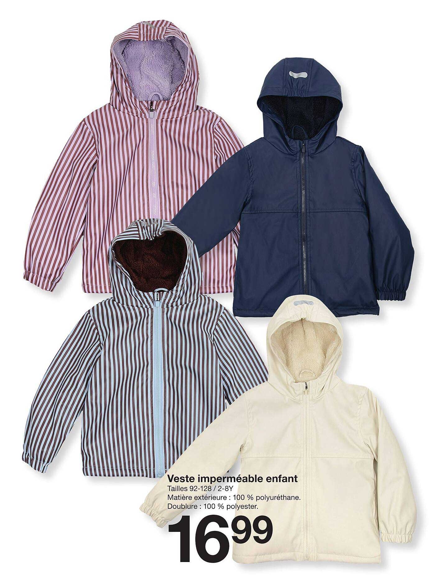 Veste imperméable enfant