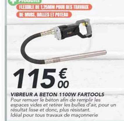 VIBREUR A BETON 1100W FARTOOLS