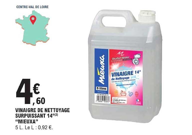 VINAIGRE DE NETTOYAGE SURPUISSANT 14°(2) “MIEUXA”
