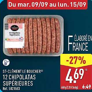 12 Chipolatas Supérieures