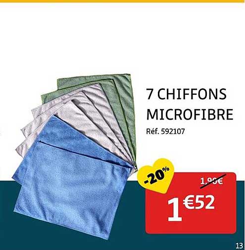 7 CHIFFONS MICROFIBRE